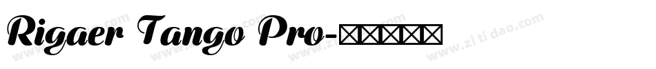 Rigaer Tango Pro字体转换